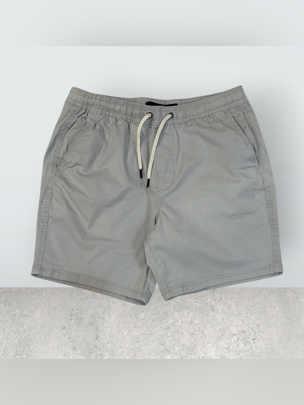 Hollister Men's Gray Epic Flex Jogger Shorts, Size L, Drawstring, 4 Pockets